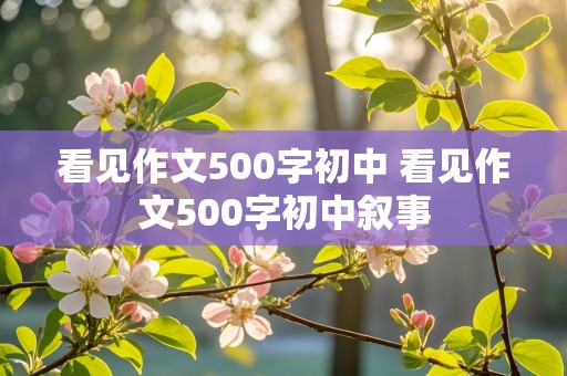 看见作文500字初中 看见作文500字初中叙事