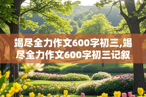 竭尽全力作文600字初三,竭尽全力作文600字初三记叙文