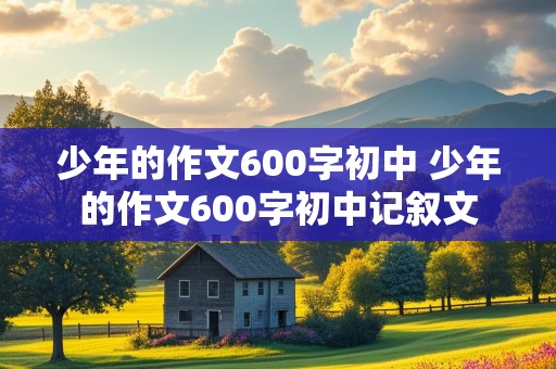 少年的作文600字初中 少年的作文600字初中记叙文