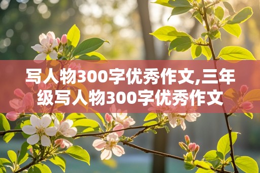 写人物300字优秀作文,三年级写人物300字优秀作文