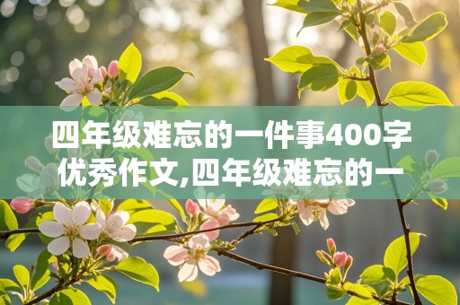 四年级难忘的一件事400字优秀作文,四年级难忘的一件事400字优秀作文,车站老奶奶,没钱