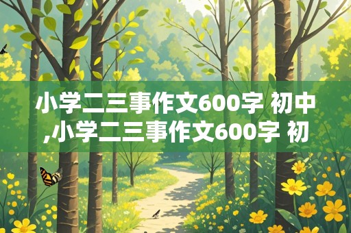 小学二三事作文600字 初中,小学二三事作文600字 初中写人