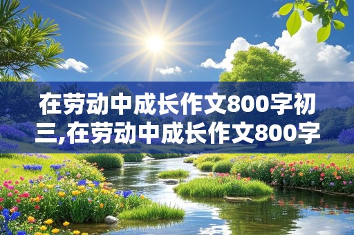 在劳动中成长作文800字初三,在劳动中成长作文800字初三议论文