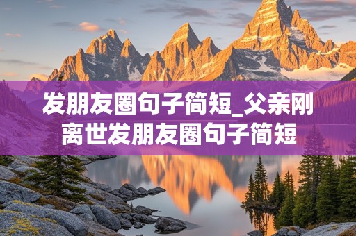 发朋友圈句子简短_父亲刚离世发朋友圈句子简短