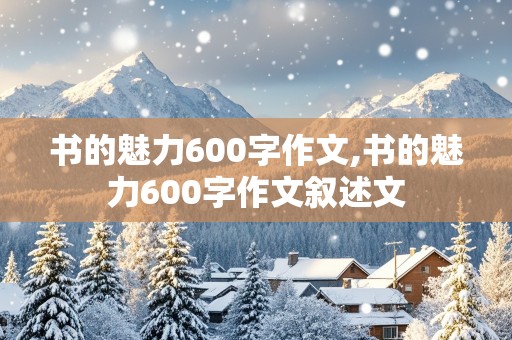 书的魅力600字作文,书的魅力600字作文叙述文