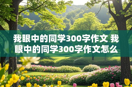 我眼中的同学300字作文 我眼中的同学300字作文怎么写