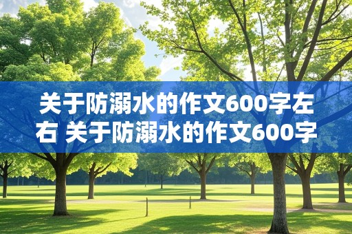 关于防溺水的作文600字左右 关于防溺水的作文600字左右,初中