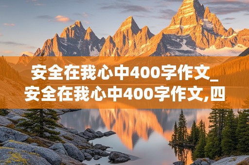 安全在我心中400字作文_安全在我心中400字作文,四年级