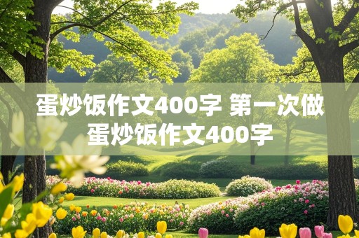 蛋炒饭作文400字 第一次做蛋炒饭作文400字