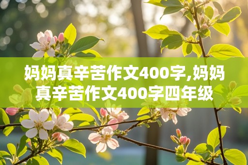 妈妈真辛苦作文400字,妈妈真辛苦作文400字四年级