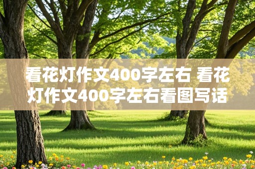 看花灯作文400字左右 看花灯作文400字左右看图写话