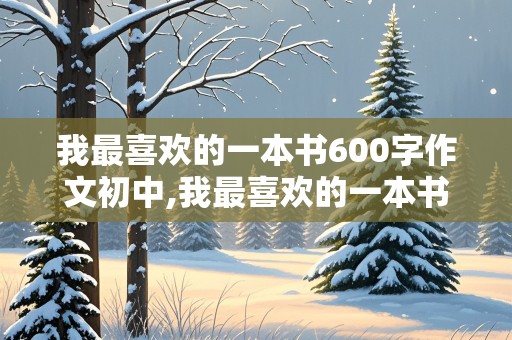 我最喜欢的一本书600字作文初中,我最喜欢的一本书600字作文初中小王子