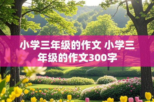 小学三年级的作文 小学三年级的作文300字