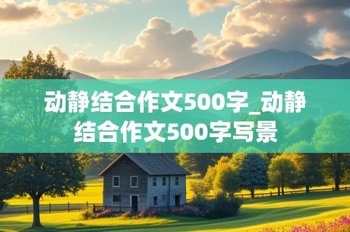 动静结合作文500字_动静结合作文500字写景