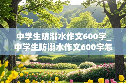 中学生防溺水作文600字_中学生防溺水作文600字怎么写