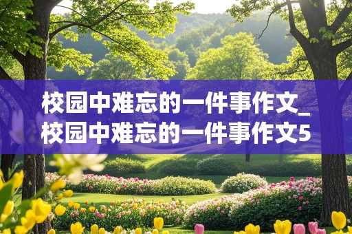 校园中难忘的一件事作文_校园中难忘的一件事作文500字