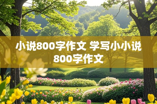 小说800字作文 学写小小说800字作文