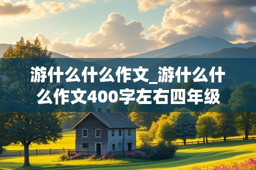 游什么什么作文_游什么什么作文400字左右四年级