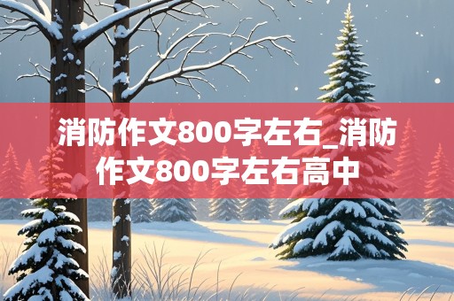 消防作文800字左右_消防作文800字左右高中