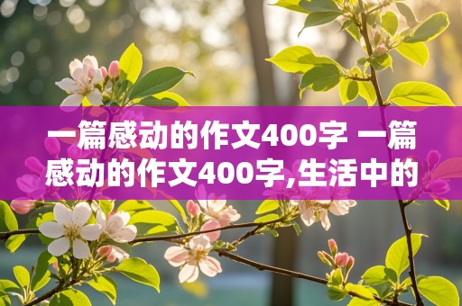 一篇感动的作文400字 一篇感动的作文400字,生活中的小事