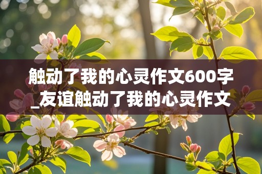 触动了我的心灵作文600字_友谊触动了我的心灵作文600字