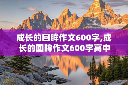 成长的回眸作文600字,成长的回眸作文600字高中