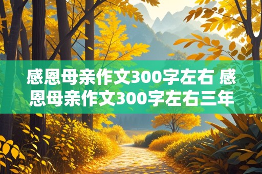 感恩母亲作文300字左右 感恩母亲作文300字左右三年级