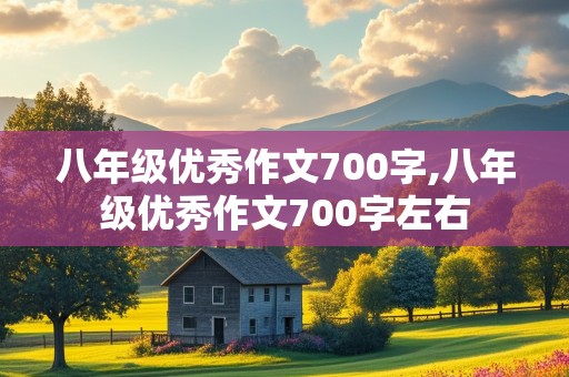 八年级优秀作文700字,八年级优秀作文700字左右