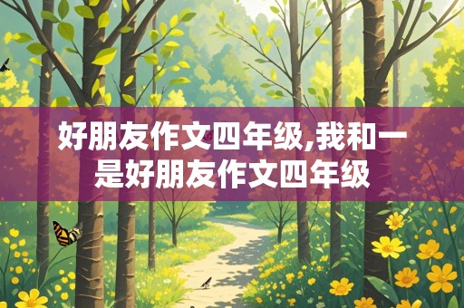 好朋友作文四年级,我和一是好朋友作文四年级