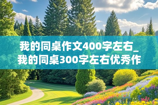 我的同桌作文400字左右_我的同桌300字左右优秀作文