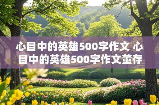 心目中的英雄500字作文 心目中的英雄500字作文董存瑞