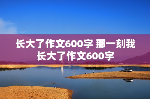 长大了作文600字 那一刻我长大了作文600字