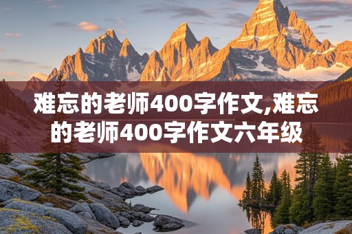 难忘的老师400字作文,难忘的老师400字作文六年级