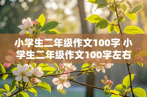 小学生二年级作文100字 小学生二年级作文100字左右