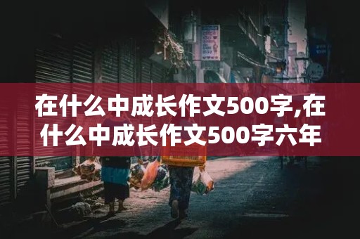 在什么中成长作文500字,在什么中成长作文500字六年级