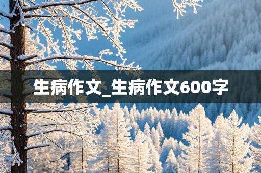 生病作文_生病作文600字