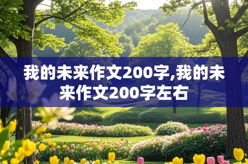 我的未来作文200字,我的未来作文200字左右