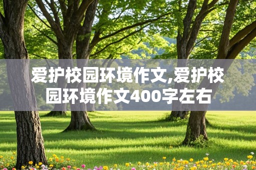 爱护校园环境作文,爱护校园环境作文400字左右