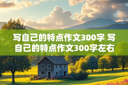 写自己的特点作文300字 写自己的特点作文300字左右