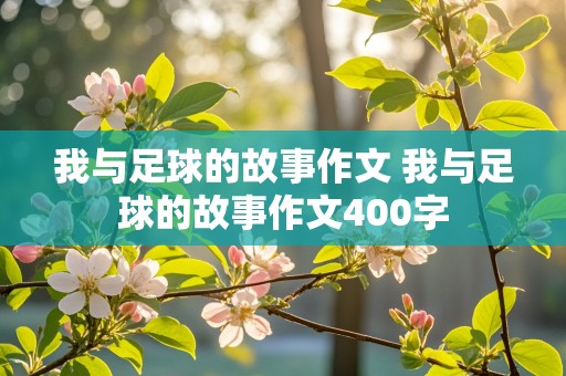 我与足球的故事作文 我与足球的故事作文400字