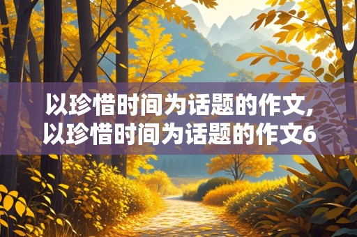 以珍惜时间为话题的作文,以珍惜时间为话题的作文600字