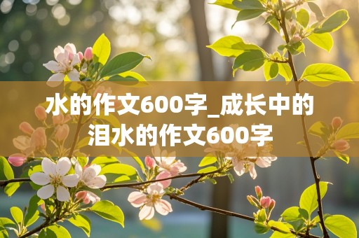 水的作文600字_成长中的泪水的作文600字