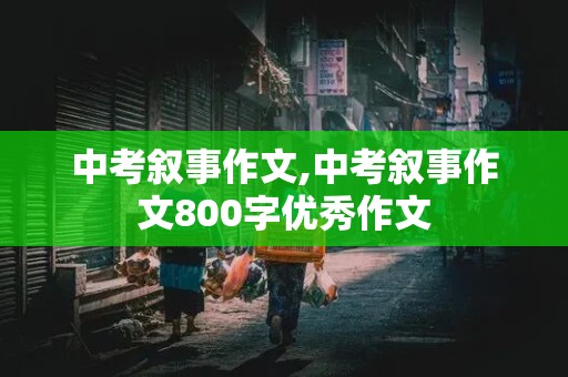 中考叙事作文,中考叙事作文800字优秀作文