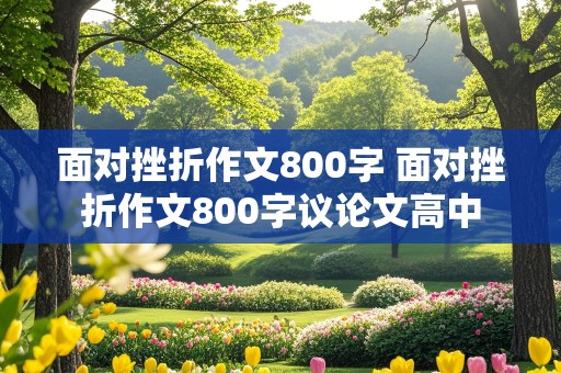 面对挫折作文800字 面对挫折作文800字议论文高中