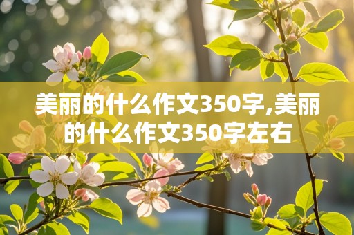 美丽的什么作文350字,美丽的什么作文350字左右