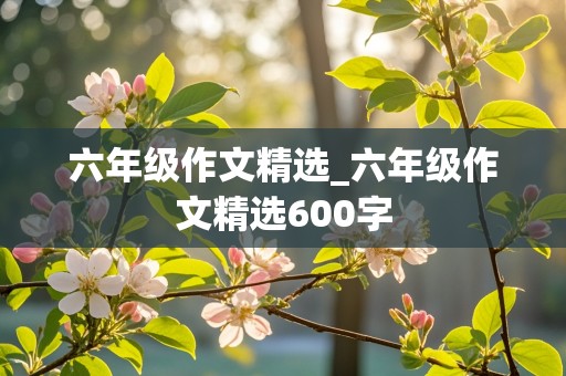 六年级作文精选_六年级作文精选600字