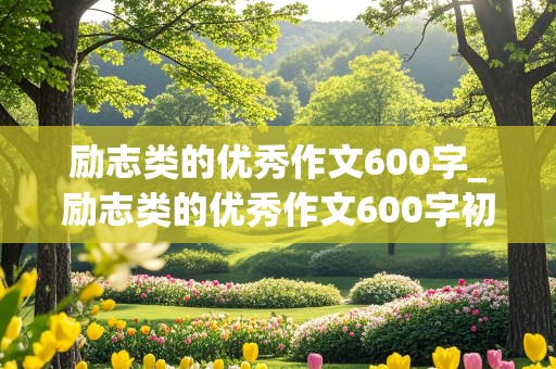 励志类的优秀作文600字_励志类的优秀作文600字初中