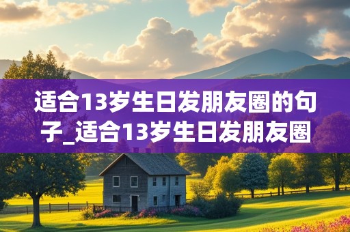 适合13岁生日发朋友圈的句子_适合13岁生日发朋友圈的句子搞笑