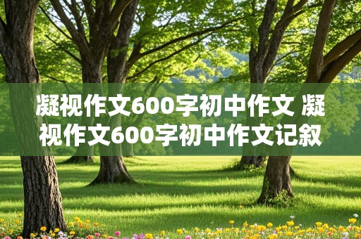 凝视作文600字初中作文 凝视作文600字初中作文记叙文