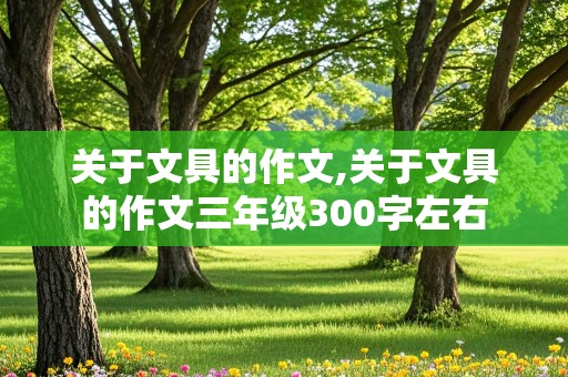 关于文具的作文,关于文具的作文三年级300字左右